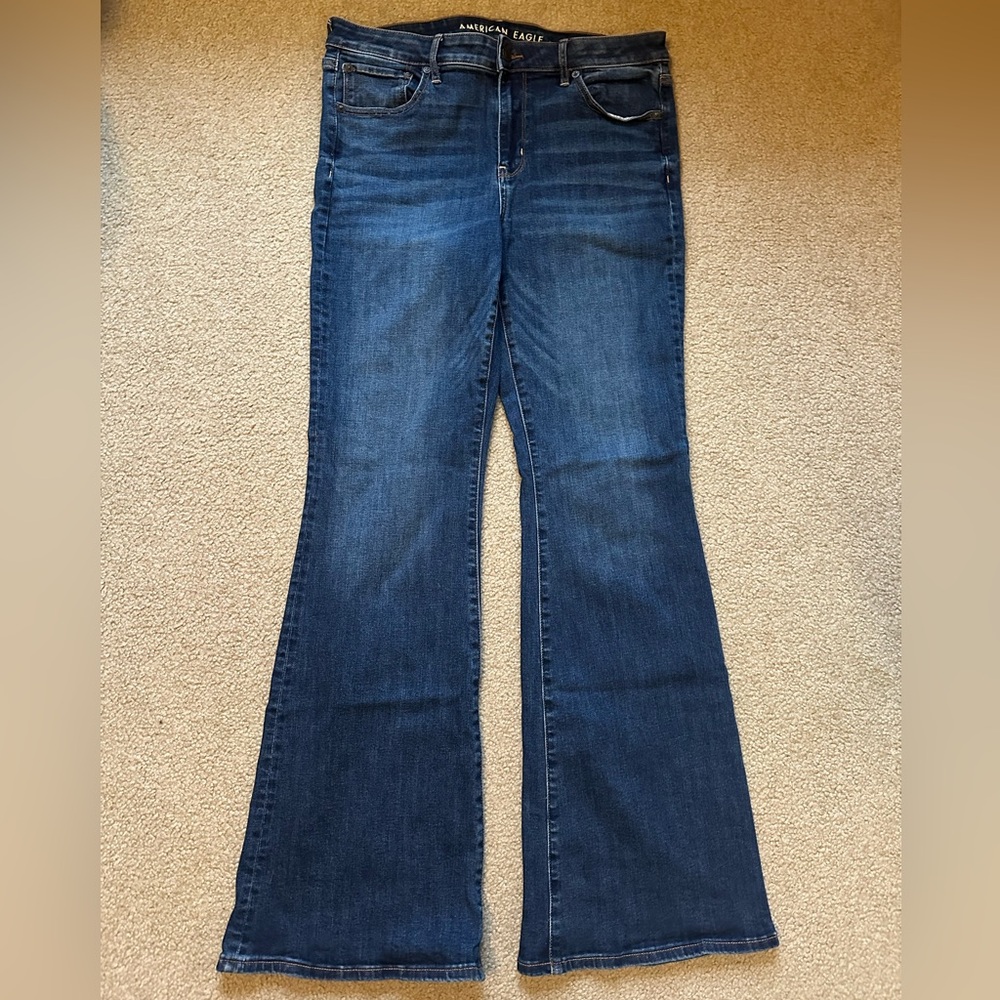 AE Low Rise Flare Jeans - Picture 2 of 3